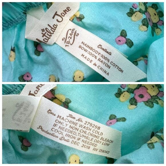 Matilda Jane Darling Diaper Cover Brilliant Daydream Floral Size 18-24 Months - Picture 8 of 8